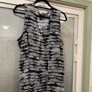 Alfani 3x fish blouse tank top.
